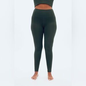 Girlfriend Collective Compressive High-Rise Legging in Earth Green